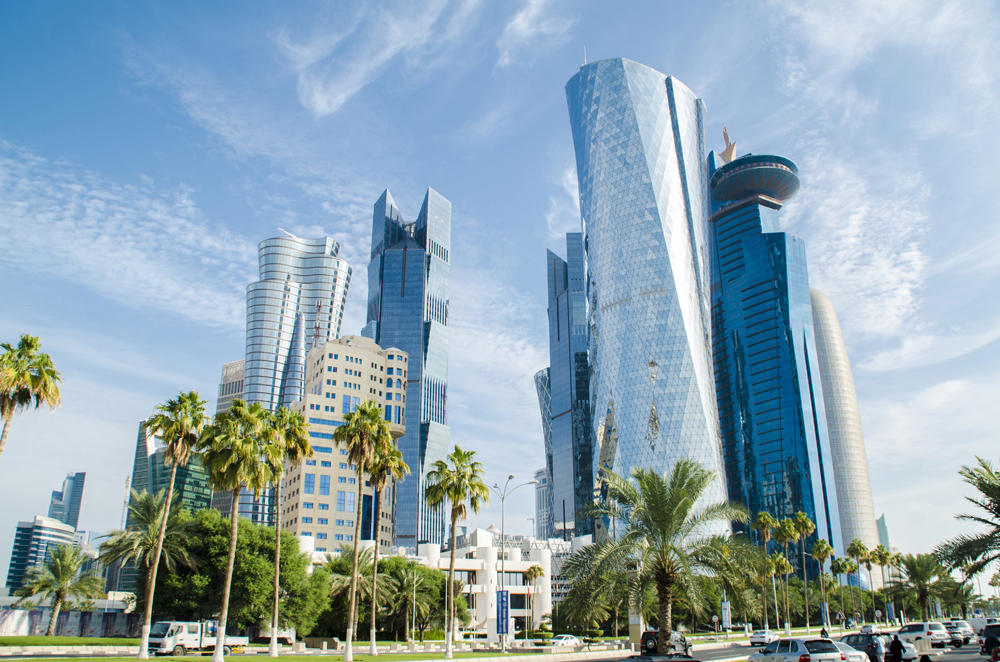 AdobeStock_280673961 _ Doha s Corniche in West Bay, Doha, Qatar